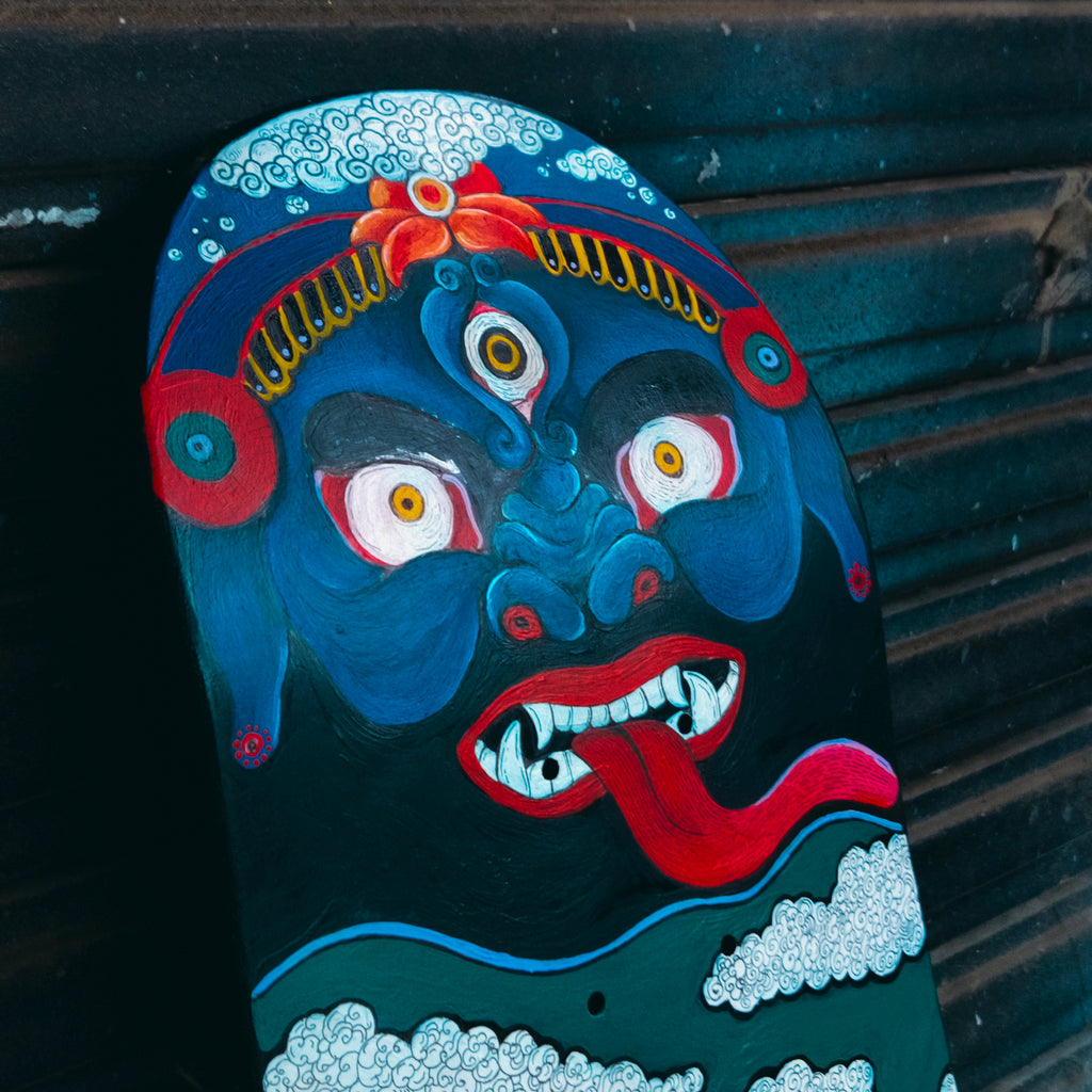 “TIBETAN GLIDE - A  CUSTOMISED SKATEBOARD”